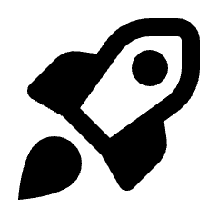 Rocket Launch Fill Icon from Rounded Fill - Streamline Material Set