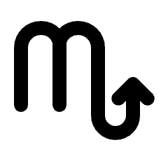 Scorpio Zodiac Icon from Rounded Line - Material Pro Set