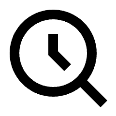 Search History Icon from Sharp Line - Streamline Material Set