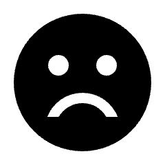 Sentiment Dissatisfied Fill Icon from Sharp Fill - Streamline Material Set