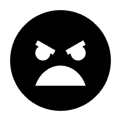 Sentiment Extremely Dissatisfied Fill Icon from Sharp Fill - Material Pro Set