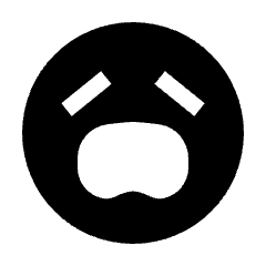 Sentiment Frustrated Fill Icon from Sharp Fill - Material Pro Set