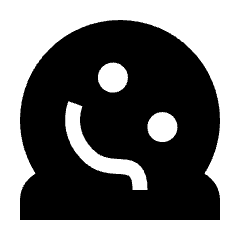 Sentiment Melt Fill Icon from Sharp Fill - Streamline Material Set