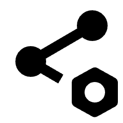 Share Setting Bolt Fill Icon from Rounded Fill - Streamline Material Set