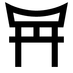 Shinto Religion Icon from Sharp Line - Streamline Material Set