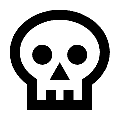 Skull Icon from Sharp Line - Streamline Material Set