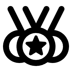 Social Leaderboard Icon from Rounded Line - Material Pro Set