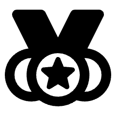 Social Leaderboard Fill Icon from Rounded Fill - Streamline Material Set