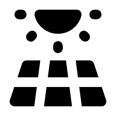 Solar Power Fill Icon from Rounded Fill - Material Pro Set