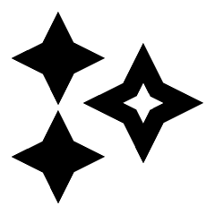 Sparkle Icon from Outlined Line - Streamline Material Set