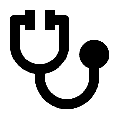 Stethoscope Fill Icon from Outlined Fill - Streamline Material Set