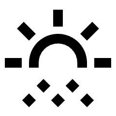 Sunny Snowing Icon from Sharp Line - Streamline Material Set