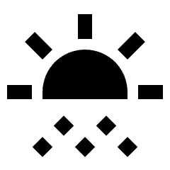 Sunny Snowing Fill Icon from Sharp Fill - Streamline Material Set