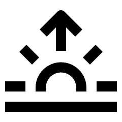 Sunrise Icon from Outlined Line - Material Pro Set