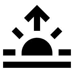 Sunrise Fill Icon from Sharp Fill - Streamline Material Set