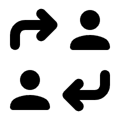 Switch Account Alt Icon from Rounded Line - Streamline Material Set