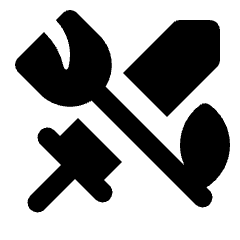 Sword Rose Fill Icon from Rounded Fill - Streamline Material Set