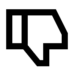 Thumb Down Icon from Sharp Line - Material Pro Set