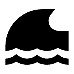 Tsunami Fill Icon from Sharp Fill - Streamline Material Set