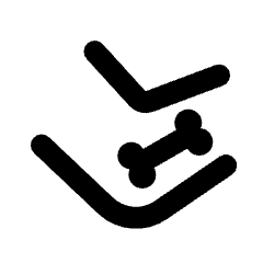 Ulna Radius Alt Icon from Rounded Line - Streamline Material Set