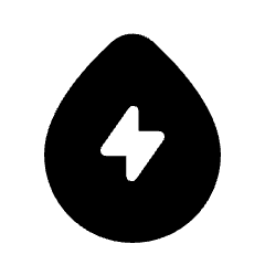 Water Ec Fill Icon from Rounded Fill - Streamline Material Set