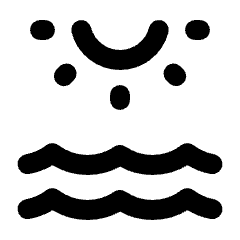 Water Lux Icon from Rounded Line - Material Pro Set