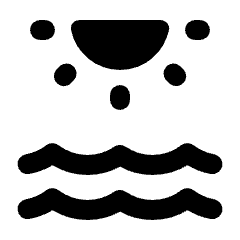 Water Lux Fill Icon from Rounded Fill - Streamline Material Set
