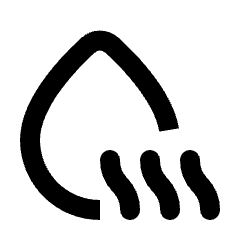 Water Voc Icon from Rounded Line - Material Pro Set