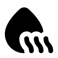 Water Voc Fill Icon from Rounded Fill - Streamline Material Set