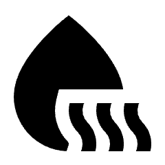 Water Voc Fill Icon from Sharp Fill - Material Pro Set