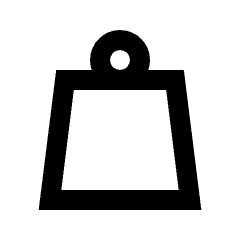 Weight Icon from Sharp Line - Streamline Material Set