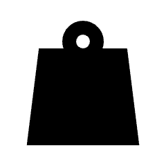 Weight Fill Icon from Sharp Fill - Material Pro Set