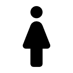 Woman Icon from Rounded Line - Streamline Material Set