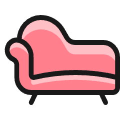 Sofa Couch Icon from Ultimate Colors Set