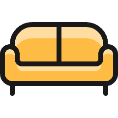 Sofa Double Icon from Ultimate Colors Set