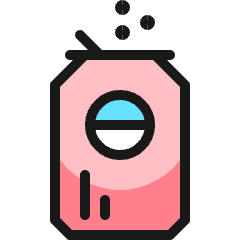 Soft Drinks Can Coffee Icon from Ultimate Colors Set