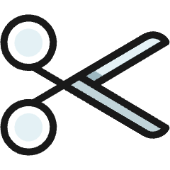 Scissors 2 Icon from Ultimate Colors Set