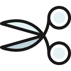 Scissors Icon from Ultimate Colors Set