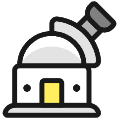 Space Base Icon from Ultimate Colors Set