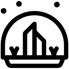 Space Exploration Colony 1 Icon from Ultimate Regular Set