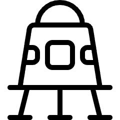Space Exploration Space Capsule 1 Icon from Ultimate Light Set