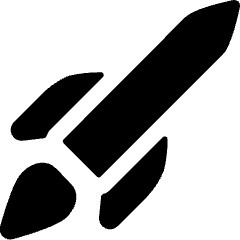 Space Rocket Flying Icon from Ultimate Bold Set