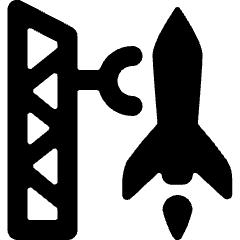 Space Rocket Launch Icon from Ultimate Bold Set