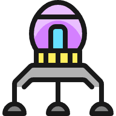 Space Ship Icon from Ultimate Colors Set