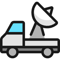 Space Truck Satelite Icon from Ultimate Colors Set