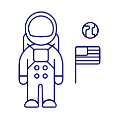 Astronaut Illustration from UX Line Set