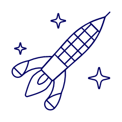 Rocket 5 Illustration from UX Line Set