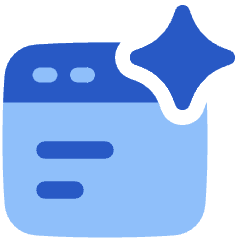 Ai Browser Spark Icon from Plump Flat Set