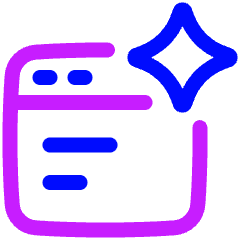 Ai Browser Spark Icon from Plump Neon Set