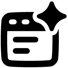 Ai Browser Spark Icon from Plump Solid Set